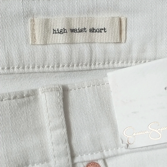 Jessica Simpson White  High Waist Shorts - Picture 10 of 10